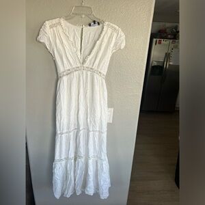 Aakaa White Maxi Dress